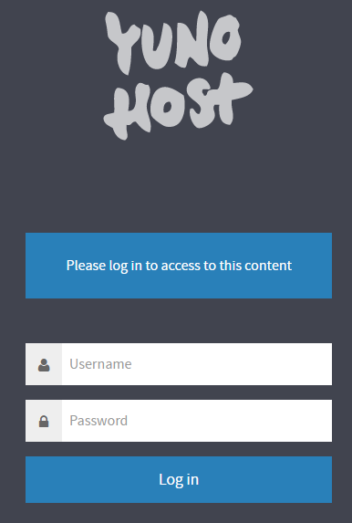 You’re about to enter your YunoHost for the first time!